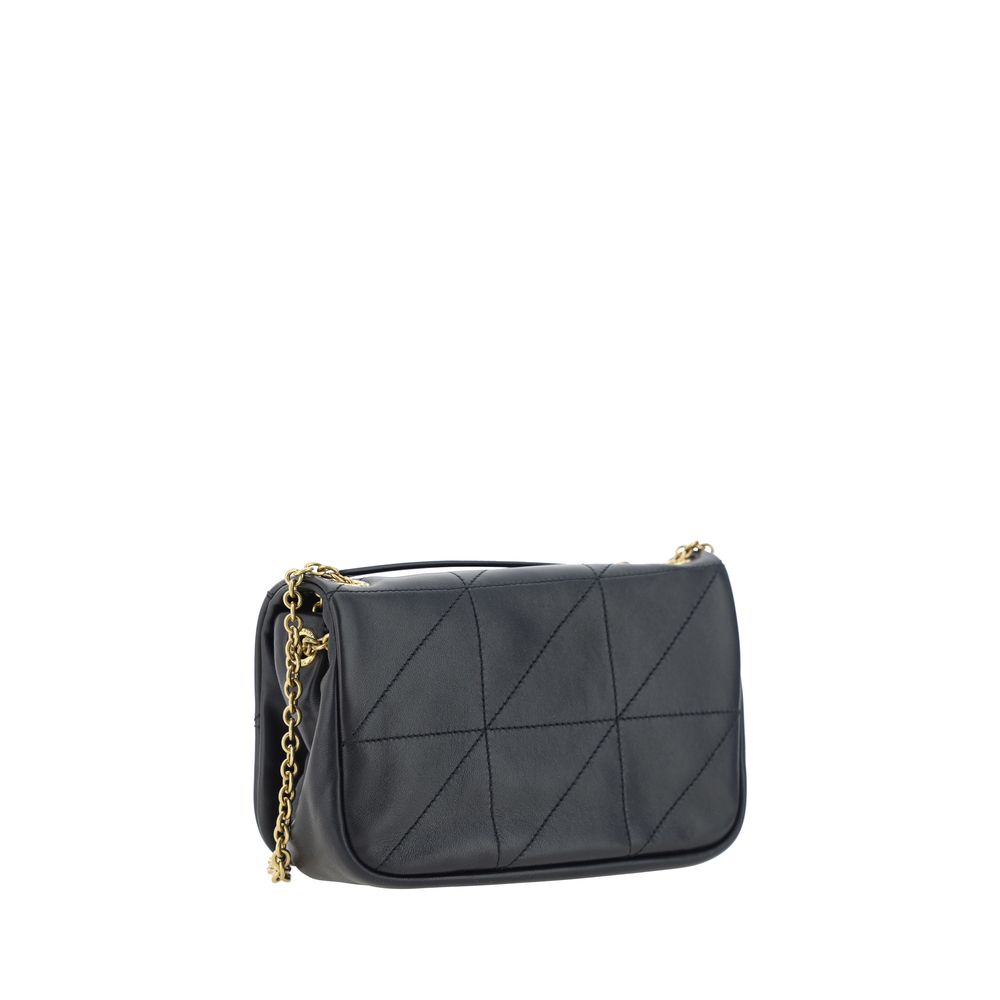 Saint Laurent Schwarze Lamm-Umhängetasche Ovis Aries Aries